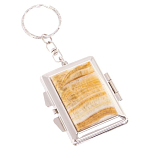 Зеркало брелок складное двухстороннее из натурального камня Оникс Silver Stone Mirrors варинант исполнения - 1 | Loft Concept во Владивостоке