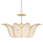 Люстра в форме тюльпана с лепестками из прозрачных стеклянных бусин Hanging Flowers варинант исполнения - 2 | Loft Concept во Владивостоке