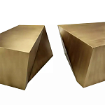 Комплект из 2-х дизайнерский журнальных столов геометрической формы Ribefyk варинант исполнения - 1 | Loft Concept во Владивостоке