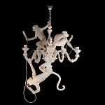 Люстра с тремя фигурами обезьян с лампочками в руках белого цвета Hanging Monkey варинант исполнения - 2 | Loft Concept во Владивостоке