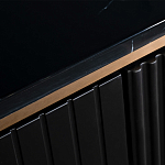 Комод черный округлой формы с рельефным фасадом Black Cut варинант исполнения - 4 | Loft Concept во Владивостоке