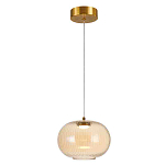 Подвесной светильник с янтарным рифленым стеклянным плафоном Ferm Living варинант исполнения - 1 | Loft Concept во Владивостоке