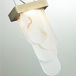 Подвесной светильник с белыми вертикальными элементами Alabaster Totem варинант исполнения - 11 | Loft Concept во Владивостоке