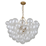 Люстра подвесная с рифлёными стеклянными шарами в форме воздушного облака Berries Chandelier варинант исполнения - 1 | Loft Concept во Владивостоке