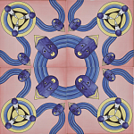 Плитка дизайнерская с узором Дива варинант исполнения - 1 | Loft Concept во Владивостоке