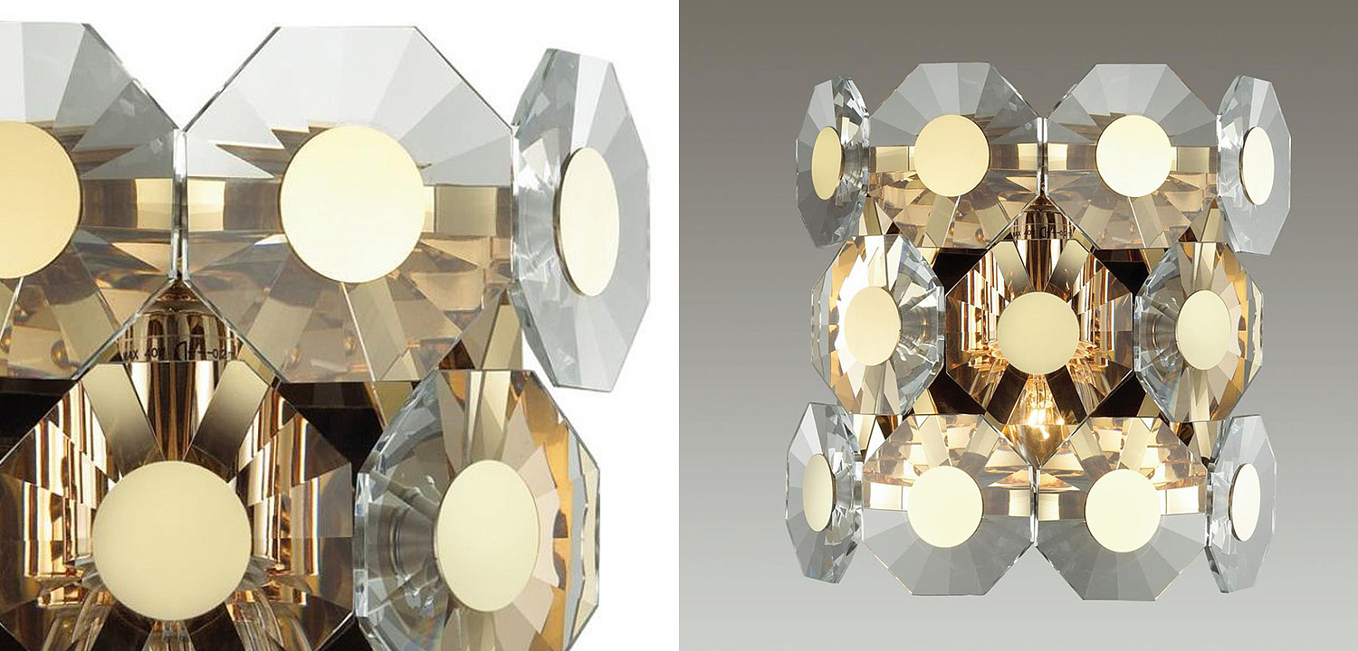 Бра Crystal Octagons Gold Бра Crystal Octagons Gold - Loft-Concept во Владивостоке