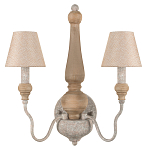 Бра с двумя конусовидными тканевыми абажурами Neighborhood варинант исполнения - 1 | Loft Concept во Владивостоке