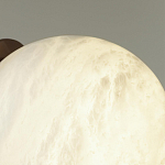 Настенно-потолочный светильник с плафоном в форме шара из алебастра Cryptocrystalline Stone варинант исполнения - 6 | Loft Concept во Владивостоке