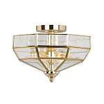 Потолочный светильник шестигранной формы с прозрачными стеклянным плафоном Elstead Lighting варинант исполнения - 9 | Loft Concept во Владивостоке