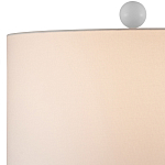 Настольная лампа белая с тканевым абажуром в форме цилиндра Morphing варинант исполнения - 2 | Loft Concept во Владивостоке