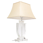 Настольная лампа хрустальная с бежевым абажуром Perfect варинант исполнения - 2 | Loft Concept во Владивостоке