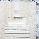 Большое Панно Абстракция белые нити Huipil Wall Hanging варинант исполнения - 3 | Loft Concept во Владивостоке