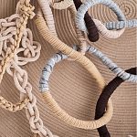 Круглое Дизайнерское Панно Дюна Round Panel Dune варинант исполнения - 5 | Loft Concept во Владивостоке