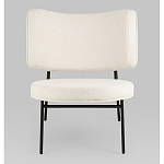 Мини-кресло District Lounge букле белый варинант исполнения - 4 | Loft Concept во Владивостоке