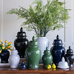 Ваза с крышкой однотонная Высота 31 см Chinoiserie Ceramics варинант исполнения - 4 | Loft Concept во Владивостоке