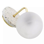 Бра с белым матовым плафоном в форме шара Round White Matte Lampshade варинант исполнения - 3 | Loft Concept во Владивостоке