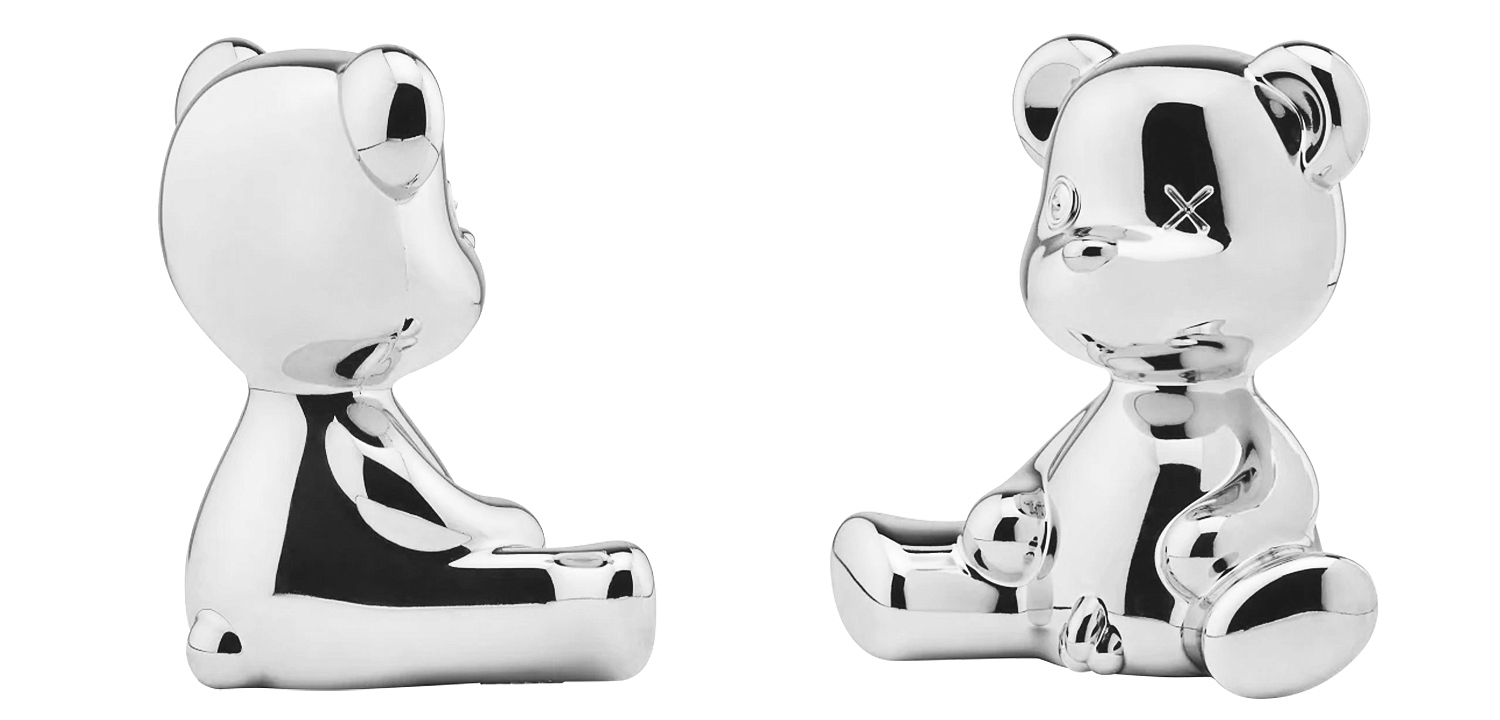 Статуэтка Teddy Boy Metal Finish with Cable Серебро Статуэтка Teddy Boy Metal Finish with Cable Серебро - Loft-Concept во Владивостоке