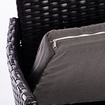 Обеденный комплект из искуственного ротанга Vintara черный варинант исполнения - 4 | Loft Concept во Владивостоке