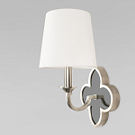 Бра с белым текстильным абажуром и фигурным основанием с зеркальной вставкой Vitorino варинант исполнения - 20 | Loft Concept во Владивостоке