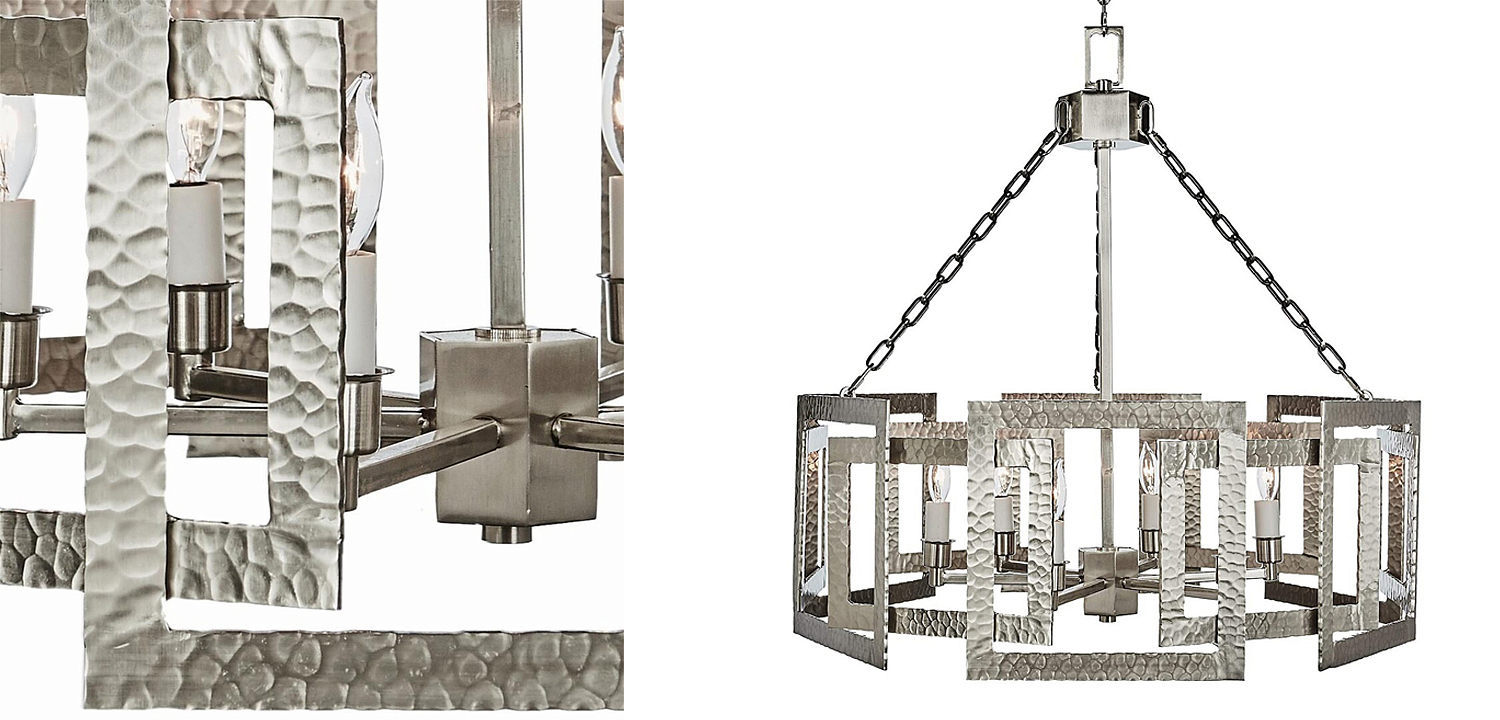 Люстра Textured Cage Pendant Lamp Silver Chandelier Люстра Textured Cage Pendant Lamp Silver Chandelier - Loft-Concept во Владивостоке