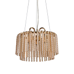 Люстра с подвесными рифлеными стеклянными трубками Nembus варинант исполнения - 1 | Loft Concept во Владивостоке