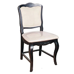 Стул из массива березы с мягким сиденьем без подлокотников в стиле прованс Vintage варинант исполнения - 1 | Loft Concept во Владивостоке