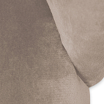 Барный стул со спинкой и металлической подставкой на 4-х деревянных ножках Бежевый Велюр Vendramin Chair варинант исполнения - 4 | Loft Concept во Владивостоке