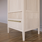 Узкий Шкаф Primo с 2 выдвижными ящиками Светлый дуб варинант исполнения - 4 | Loft Concept во Владивостоке