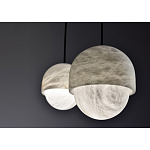 Подвесной светильник светодиодный с плафоном сферической формы Stone Helios варинант исполнения - 3 | Loft Concept во Владивостоке