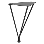 Стол журнальный c коричневой круглой столешницей на четырех металлических ножках Charm Coffee Table варинант исполнения - 3 | Loft Concept во Владивостоке