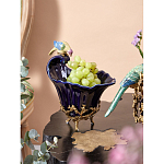 Чаша темно-синего цвета из фарфора с разноцветной птичкой Eden Garden porcelain and bronze варинант исполнения - 14 | Loft Concept во Владивостоке