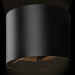 Уличный настенный светильник цилиндрической формы черного цвета из металла Urban Minimalist варинант исполнения - 3 | Loft Concept во Владивостоке