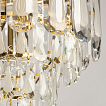 Люстра многоярусная с овальными прозрачными подвесками 36 см Harmonica варинант исполнения - 4 | Loft Concept во Владивостоке