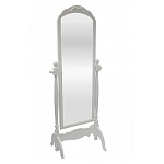 Зеркало напольное белое из массива бука с легкими потертостями White Provence варинант исполнения - 1 | Loft Concept во Владивостоке