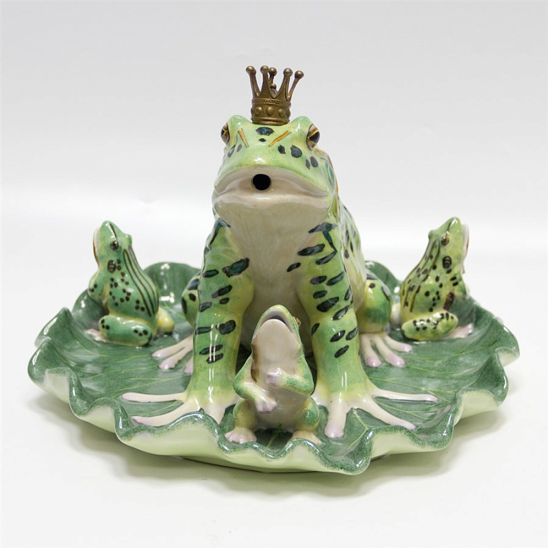 Статуэтка Princess Frog Зеленый Бронза Статуэтка Princess Frog Зеленый Бронза во Владивостоке | Loft Concept