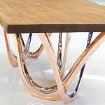 Обеденный стол прямоугольный с фигурными ножками G-table варинант исполнения - 3 | Loft Concept во Владивостоке