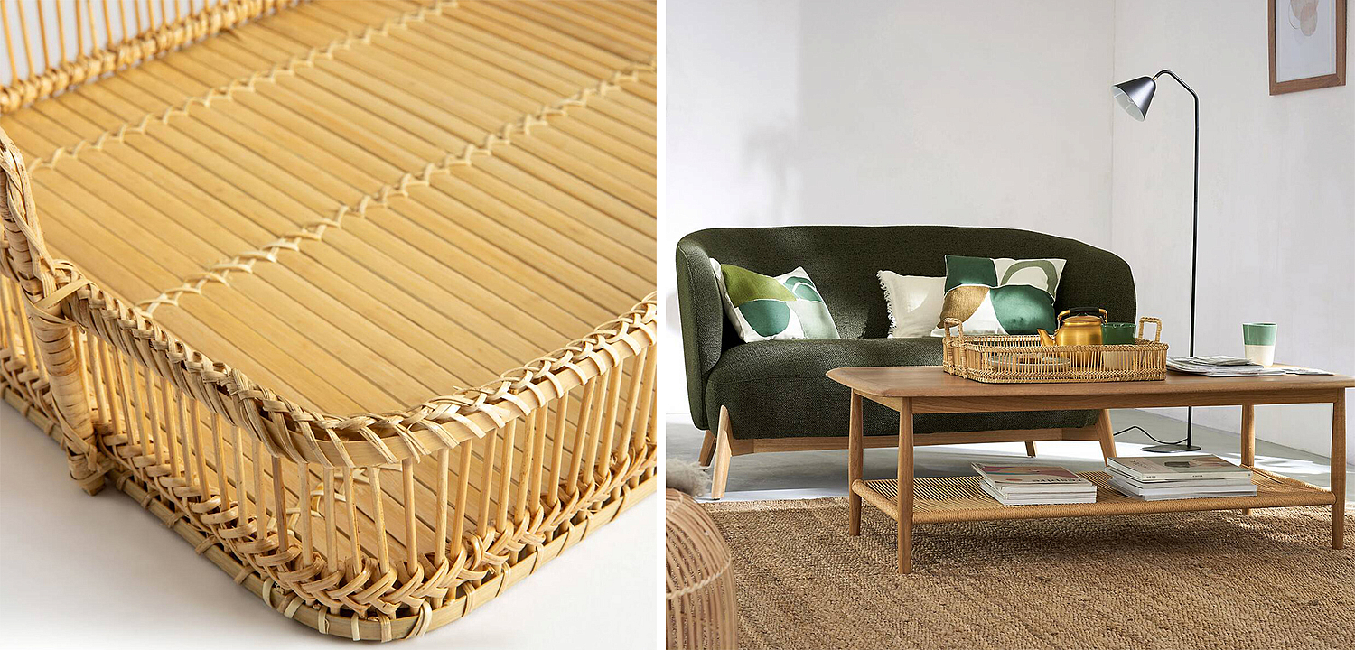 Поднос Wicker Bamboo Rattan Поднос Wicker Bamboo Rattan - Loft-Concept во Владивостоке
