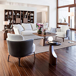 Приставной столик из массива дерева Walnut варинант исполнения - 9 | Loft Concept во Владивостоке