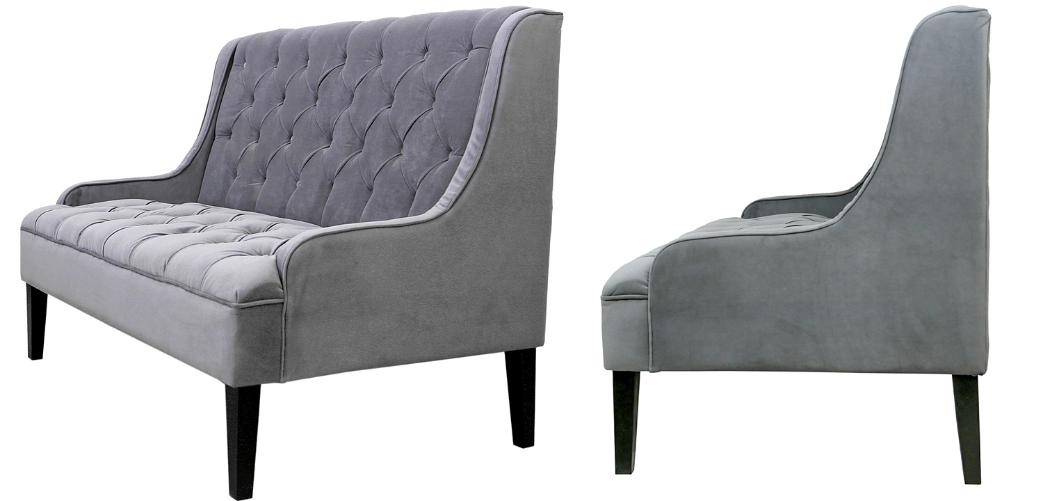 Диван Folket Sofa velour gray Диван Folket Sofa velour gray - Loft-Concept во Владивостоке