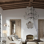 Бра с двумя тканевыми абажурами в форме цилиндра Prerequisites варинант исполнения - 4 | Loft Concept во Владивостоке