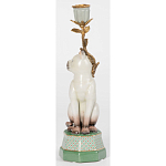 Подсвечник в виде кошки из фарфора с бронзовыми элементами Paradise Cat варинант исполнения - 3 | Loft Concept во Владивостоке