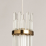 Подвесной светильник с цилиндрическим плафоном из прозрачных стеклянных трубок Nembus варинант исполнения - 9 | Loft Concept во Владивостоке