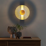 Бра в виде металлического диска Amadis Gold Wall Lamp варинант исполнения - 8 | Loft Concept во Владивостоке
