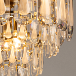 Люстра многоярусная с овальными прозрачными подвесками 36 см Harmonica варинант исполнения - 5 | Loft Concept во Владивостоке