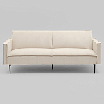 Диван современный вельветовый прямой Worcester Молочный варинант исполнения - 2 | Loft Concept во Владивостоке