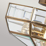 Потолочный светильник шестигранной формы с прозрачными стеклянным плафоном Elstead Lighting варинант исполнения - 4 | Loft Concept во Владивостоке