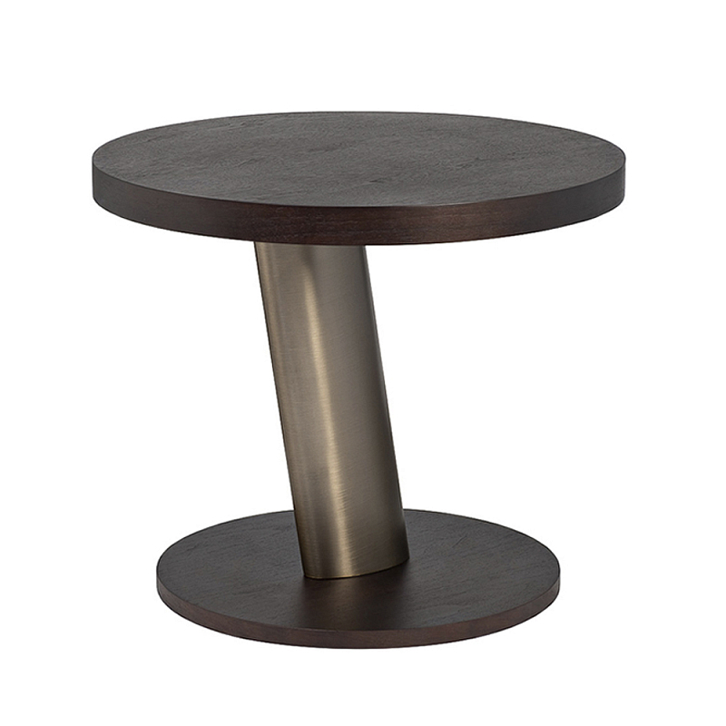 Столик журнальный Dominant темный орех Золотой Коричневый во Владивостоке | Loft Concept 