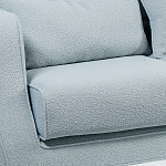 Диван Seldon с мягкими подушками голубое букле варинант исполнения - 5 | Loft Concept во Владивостоке