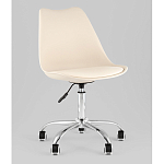 Офисный стул на металлическом основании EGGERY Beige пластик варинант исполнения - 1 | Loft Concept во Владивостоке