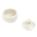 Сахарница из натурального камня Мрамор Белый Stone Sugar Bowls варинант исполнения - 3 | Loft Concept во Владивостоке